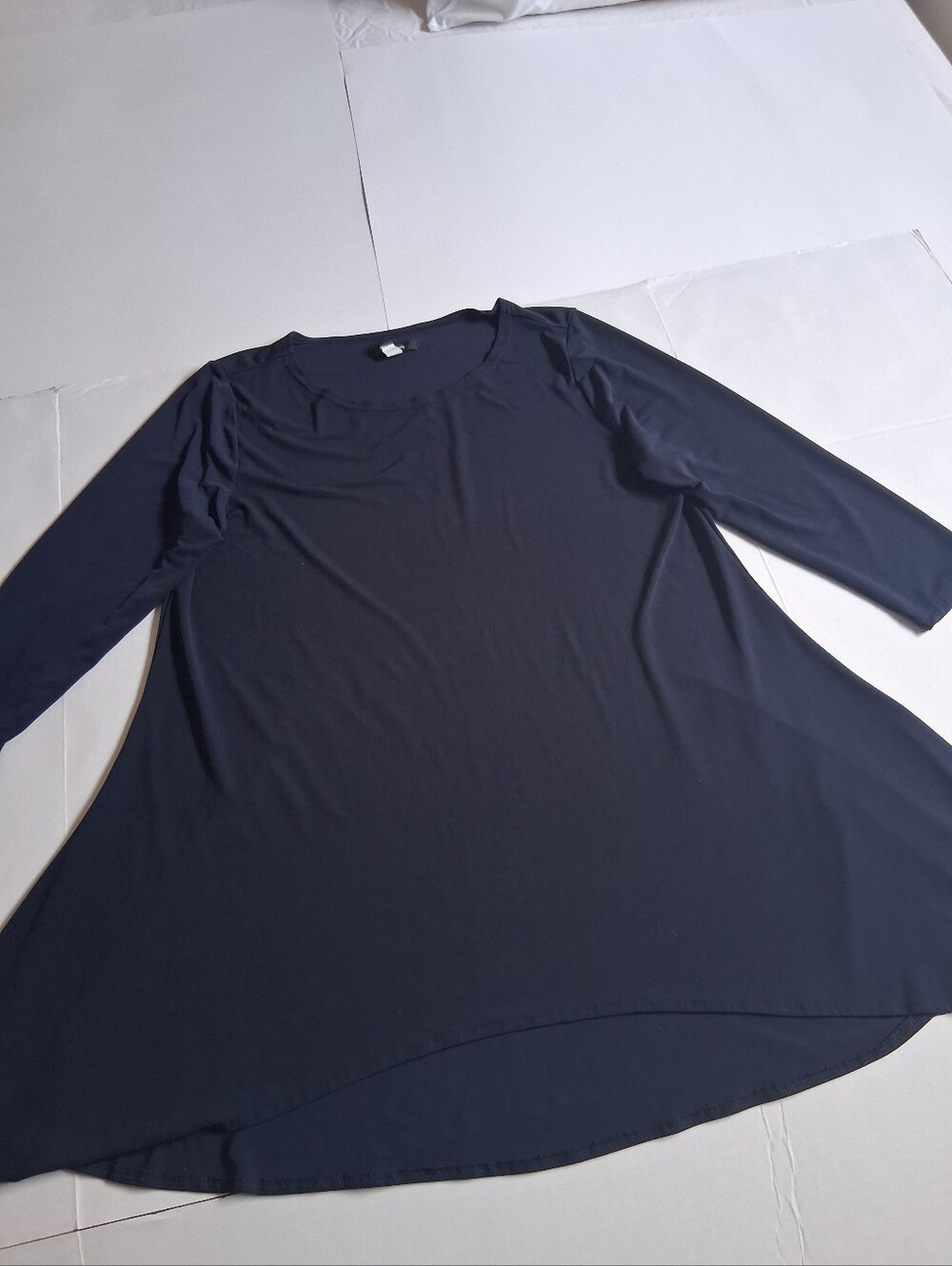 Alfani Navy A-Line Swing Tunic Top